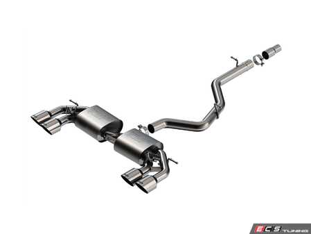 ES#5431866 - 141029SB - Borla MK8 Golf R Cat-Back Exhaust System - Stainless Tips - Unleash deeper S-Type sound, sharper throttle response, and drone-free performance with this premium T-304 stainless BORLA Cat-Back built to transform your MK8 Golf R. - Borla - Volkswagen