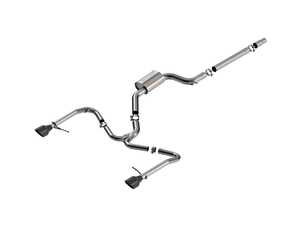 ES#5433246 - 141033BC - 2022-2025 Volkswagen Jetta GLI Cat-Back Exhaust System S-Type Part - Black Chrome Tips - This 3" diameter into dual 2.25" exhaust system is specifically tuned for the 2.0L engine of the MK7.5 Jetta GLI. - Borla - Volkswagen