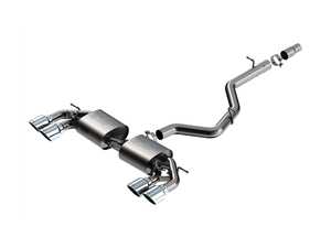 ES#5433248 - 141029 - Borla MK8 Golf R Cat-Back Exhaust System - Chrome Tips - Unleash deeper S-Type sound, sharper throttle response, and drone-free performance with this premium T-304 stainless BORLA Cat-Back built to transform your MK8 Golf R. - Borla - Volkswagen
