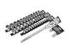 ES#4780745 - 005981sch01a05KT - Universal 40 Piece Metric Socket Set With Flex Head Ratchet - This complete 40 piece socket set includes a 3/8" flex head ratchet, 2 3/8" adapters to allow the ratchet to work with 1/4" and 1/2", and 37 sockets of the most common drives. - Schwaben - Audi BMW Volkswagen Mercedes Benz MINI Porsche