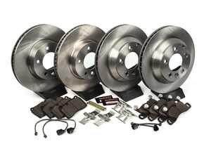 ES#3160026 - KOE6724 - Autospecialty OE Replacement Brake Kit - Front & Rear (330x32/330x28) - Stock replacement brake kit with hardware, featuring OE replacement brake rotors and ceramic pads - Power Stop - Volkswagen