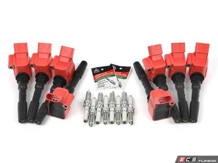 ES#5385825 - 0P29056012KT2 - Ignition Service Kit  - Includes eight Eldor ignition coil packs, genuine spark plugs, and dielectric spark plug boot protection - Assembled By ECS - Audi