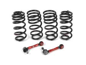 ES#4876602 - 051218LA01EBKT - B9 A5/S5/Allroad Lowering Spring Set & Adjustable Front Sway Bar End Link Set - Dramatically improve looks, handling, and adjustability with and average lowering up to 1.4" front and rear. - Enthusiast Bundles - Audi