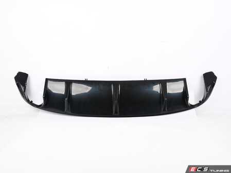 ES#5425758 - 008480LA01 - Audi B9 A4 S-Line Pre-Facelift Rear Diffuser - Gloss Black - (NO LONGER AVAILABLE) *Scratch And Dent* - Add some aggressive styling to your Audi! - Scratch & Dent - Audi