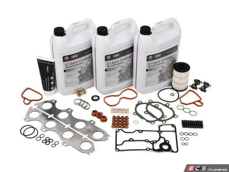 ES#4472559 - 079103161QKT - 4.0T TSB Fix Kit - Complete set of OEM hardware and gaskets for 4.0T TSB turbo fix. - Assembled By ECS - Audi