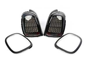 ES#5396762 - BM11-F5614SD - MINI Cooper Union Jack Led Taillights Smoked F56 F55 F57 Dot Matrix - Set  - Upgrade to Union Jack design tail lights for your MINI, works with factory LED taillight or NON LED taillights. Includes black line trims. - ZiZa - MINI