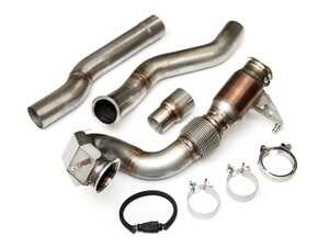 ES#5388710 - HVA-272-STREET - Atlas 2.0T Downpipe - With 300 Cell Catalytic Converter - Free up power and reduce turbo heat with HPAs 3 T304L stainless downpipefeaturing a high-flow 300-cell cat, smoother flow, and lower backpressure for faster spool, cooler temps, and stronger, more consistent performance. - HPA Motorsports - Volkswagen