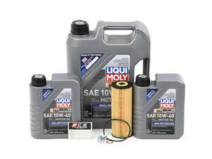 ES#2975752 - m104oilservKT - M104 Liqui Moly MoS2 Anti Friction Oil Service Kit (10w-40) - Includes Genuine filter and Liqui Moly MoS2 Anti Friction 229.5 Spec oil - Assembled By ECS - Mercedes Benz