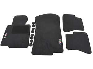 ES#194774 - 82110136311 - E46 M3 ///M3 Carpeted Floor Mat Set - Anthracite - Complete set of four embroidered with M3 logo - Genuine BMW - BMW