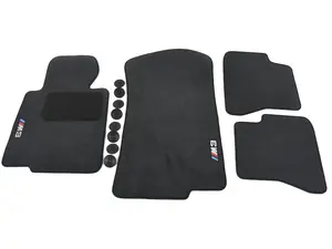 E46 M3 ///M3 Carpeted Floor Mat Set - Anthracite