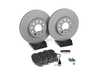 ES#4830635 - MK7145BS10KT - Front Brake Service Kit - Basic (288X25) - Featuring ECS V5 Plain Rotors and Brembo NAO Ceramic Pads - Assembled By ECS - Volkswagen