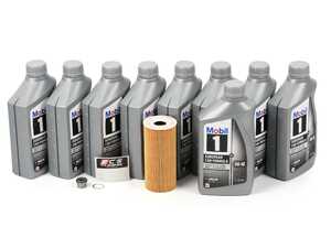 ES#4662412 - 0pb115466a1KT - Genuine Oil Service Kit (0w-40) - Includes Genuine filter and Genuine Mobil 1 A40 Spec Oil - Genuine Porsche - Porsche