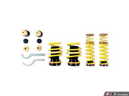 ES#4147920 - 253100AD - KW Height Adjustable Spring Systems - Retains the use of your factory shocks while providing the ability to adjust ride ride height. - KW Suspension - Audi