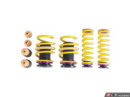 ES#4148031 - 253100AE - KW Height Adjustable Spring Systems - Retains the use of your factory shocks while providing the ability to adjust ride ride height. - KW Suspension - Audi