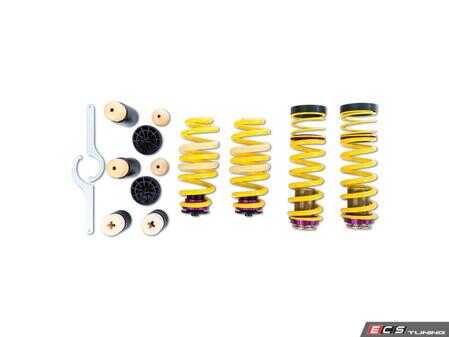 ES#3427373 - 253100AS - KW H.A.S. - Height Adjustable Spring Kit - Retains the use of your factory shocks while providing the ability to adjust ride height from 0.2" to 1.2" Front 0.2" to 1.0" Rear - KW Suspension - Audi