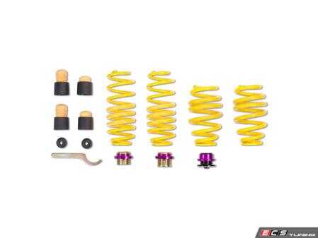 ES#4147817 - 25310106 - KW Height Adjustable Spring Systems - Retains the use of your factory shocks while providing the ability to adjust ride ride height. - KW Suspension - Audi