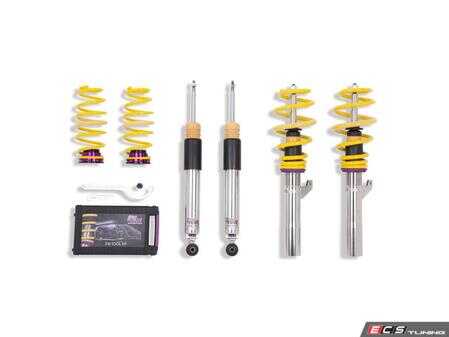 ES#2828370 - 3528000E - KW V3 Series Coilover Kit - Double Adjustable Dampening - The ultimate in coilover technology featuring double adjustable dampening - KW Suspension - Volkswagen