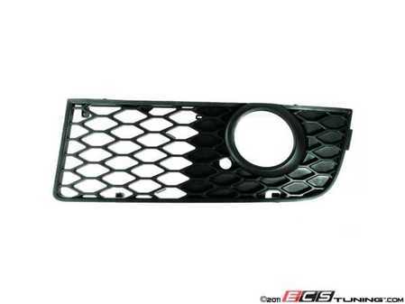 ES#8148 - 8e0807681682c - Fog Light Grille Set - Satin Black - (NO LONGER AVAILABLE) - Replace your closed vents with this open design & keep your engine cool - Genuine Volkswagen Audi - 