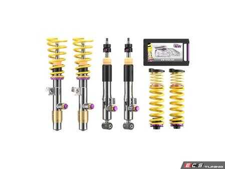 ES#4858571 - 3A7102AM - HLS 2 & V4 Coilover Kit - Race technology for the road, with adjustable compression and rebound dampening. - KW Suspension - Audi