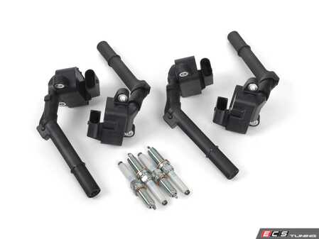 ES#4934747 - 270906050064KT3 - Ignition Service Kit - Set of 4 spark plugs and ignition coils for Mercedes M270 & M274 engines - Assembled By ECS - Mercedes Benz