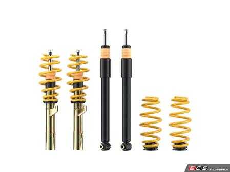 ES#2834948 - 1328000E - ST X Performance Coilover System - Fixed Damping - Height adjustable with average lowering of 1.2"-2.4"F, 1.8"-2.6"R. - Suspension Techniques - Volkswagen