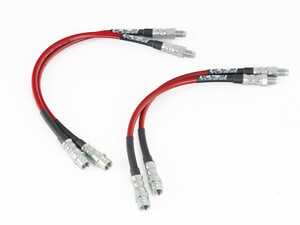 ES#5434697 - 061494la02KT - Exact-Fit Stainless Steel Brake Lines - Front & Rear - DOT-compliant kit for improved pedal feel & increased durability! Replaces OE part numbers 2044280435 & 2044201048. - ECS - Mercedes Benz