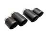 ES#5434678 - ES-VW09-BLACKTIP - VW Audi Black Stainless Steel Tips  - Give your Volkswagen Golf R or Audi S3 a stealthy upgrade with these shadow black 4 quad tips direct fit for Xforce Varex systems and built from coated 304 stainless for a sleek, aggressive finish. - XForce - Audi Volkswagen