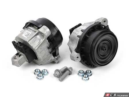 ES#4810714 - 22116860465KT - Engine Mount Replacement Kit - Includes left & right engine mounts and associated hardware for a comprehensive replacement. - Genuine BMW - BMW