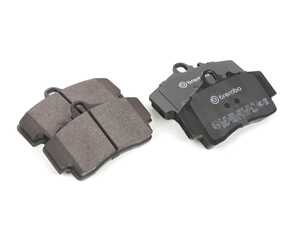 ES#4643260 - 98635293910 - Premium Low-Met OE Equivalent Rear Brake Pad Set - Brembo - Porsche