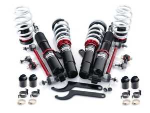 ES#5434817 - 003929lb01ckt - MK7/MK8 Adjustable Damping Coilover System With Dynamic Chassis Control (DCC) Canceller Kit - Features 32-way adjustable damping, variable length, zinc-coated shock bodies and performance sway bar end links. Includes DCC cancellers to ensure trouble-free installation. - ECS - Volkswagen