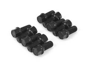 ES#5396561 - s17d27r13znniKT - ECS Lug Bolts (Set Of 10) - 27mm - Black zinc coated 27mm (OEM Length) ball set wheel bolts - ECS - Audi Volkswagen