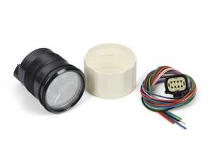 ES#4338712 - A2C3833320030 - SingleViu 52mm 120C Water Temperature Gauge. 291-22 ohm sender required. Retail pack with harness - Priced Each  - Analog dial to display critical information in a classic design with digital time - VDO - Audi BMW Volkswagen Mercedes Benz MINI Porsche