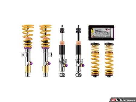 ES#5434758 - 3A7200ER - KW V4 Coilover Kit - Featuring triple-adjustable dampers, this system offers independent control over rebound, low-speed compression, and high-speed compression. - KW Suspension - BMW