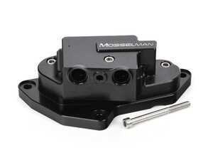 ES#4876265 - 030210062BLK - Mosselman S55 Billet Oil Thermostat - Black - The MSL thermostat ensures a cooler oil temperature which will result in more stable performance - Mosselman Turbosystems - BMW