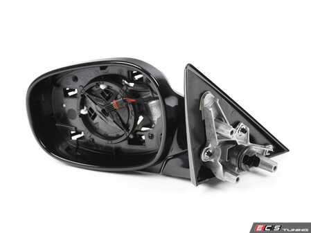 ES#2080091 - 51167282599 - Heated Mirror without Glass - Left -Gloss Black - Genuine BMW - BMW