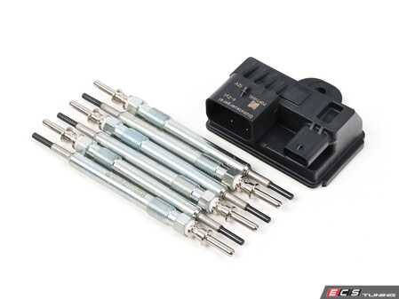 ES#4817871 - 12230035934gKT - Glow Plug Service Kit  - Includes all new Genuine BMW glow plugs and a preheating module - Genuine BMW - BMW