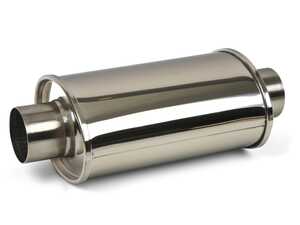 ES#4159735 - 1141     - Vibrant ULTRA QUIET Resonator 2.5in Inlet / Outlet X 14in Overall Length - Vibrant Performance - 