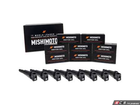 ES#5435298 - MMIG-BMW-1108 - Ignition Coil, 8-Pack - The Mishimoto BMW 550i Ignition Coil is a high-quality replacement designed to restore the factory performance and fuel efficiency of your 4.4L V8 engine. - Mishimoto - BMW