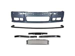 ES#5435475 - E36M3FT - M3 Style Front Bumper - Features a detachable lower chin lip and a removable mesh grille, providing a factory-correct layered appearance. - Suvneer - BMW