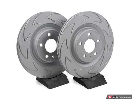 ES#4213518 - BSD1846 - Rear BSD Blade Brake Rotors - Pair (330x22) - Upgrade to the uniquely created blade slot designed for improved braking - EBC - Audi
