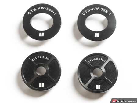 ES#5435530 - HW-558 - CTS Turbo Rear Subframe Insert Set - Eliminate rear subframe deflection and unlock tighter, more predictable handling for your B8 Audi with CTS Turbos billet aluminum insert set, delivering maximum power transfer with minimal NVH. - CTS - Audi