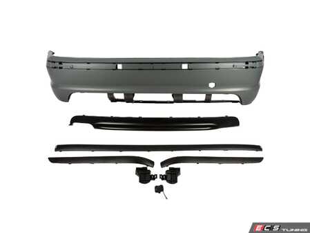 ES#5435586 - E464DMTRR - MTech Rear Bumper - OE Style Replacement - Provides a seamless transition from a base model to a sportier, more aerodynamic profile. - Suvneer - BMW