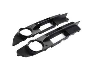 ES#5435640 - E60FOGCVR-R - OEM Style Front Bumper Fog Light Cover - Right - This replacement cover is designed to replace a cracked, faded, or missing factory fog light bezel. - Suvneer - BMW