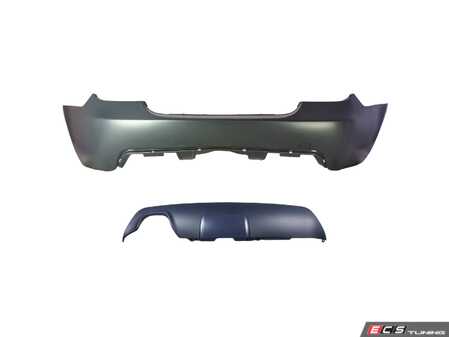 ES#5435650 - E60MTRR - MTech Style Rear Bumper - A premium OE-style upgrade designed to replace the standard rear bumper with the more aggressive, aerodynamic lines of the factory M-Sport package. - Suvneer - BMW