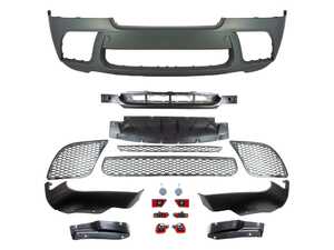 ES#5435671 - E71X6MPFT - M Performance Style Front Bumper Kit - Transform the silhouette of your BMW E71 X6 with this M-Performance Style Front Bumper Kit. - Suvneer - BMW