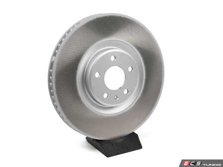 ES#4500700 - 95B615301AA - SHW 19-21 Porsche Macan S 3.0L Left Front Smooth Monobloc Brake Rotor (95B615301AA) - SHW Performance - 