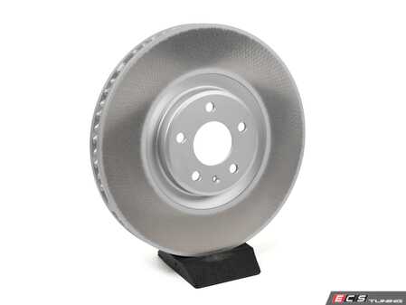 ES#4500701 - 95B615302AA - SHW 20-21 Porsche Macan GTS 2.9L Right Front Smooth Monobloc Brake Rotor (95B615302AA) - SHW Performance - 
