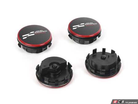 ES#4836024 - 36135B30FD1 - Floating Center Cap "JCW" Newer Logo - set - Set of 4 floating center caps, center caps stay still while the wheels move! - Genuine MINI - MINI
