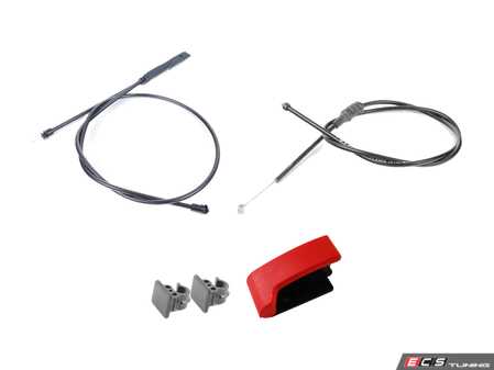 ES#2763201 - 124880032064KT - Hood Release Kit  - Includes everything needed to refresh the hood release handle and cables - Genuine Mercedes Benz - Mercedes Benz