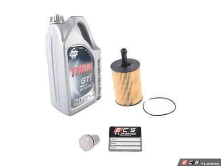 ES#3144640 - 071115562CUKT - Oil Service Kit - Includes oil filter and Fuchs 5w-30 oil - Assembled By ECS - Volkswagen